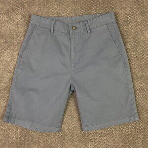 Flint And Tinder 365 Chino Shorts Men's 29 Blue Stretch Walking Hiking Outdoor